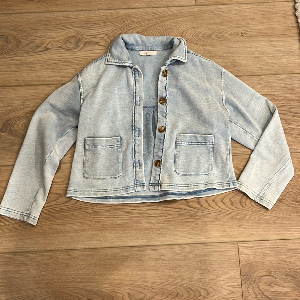 Kids Z Supply knit denim jacket. Size small